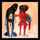 Fine Tuning Original Hand-Painted Artwork | Expressionist Figurative Mixed Media on Canvas | Mofisto