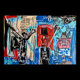 Obnoxious Liberals Original Hand-Painted Artwork | Neo-Expressionist Figurative Basquiat Street Art Mixed Media on Canvas | Mofisto