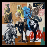 So You Want to Be a Cowgirl Original Hand-Painted Artwork | Equestrian Western Mixed Media on Canvas | Mofisto