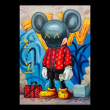 Supreme Being Original Hand-Painted Artwork | Pop Art Street Art Mixed Media on Canvas | Mofisto