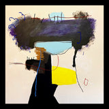 The Platform Original Hand-Painted Artwork | Abstract Geometric Mixed Media on Canvas | Mofisto