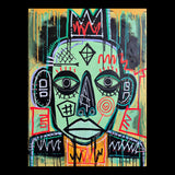 Yellow Drips on the Titled Throne
