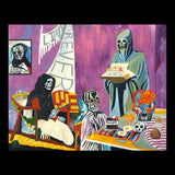 Cupcakes Original Hand-Painted Artwork | Figurative Skull Mixed Media on Canvas | Mofisto